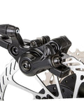 Built Tough Mechanical Disc Brake Kit For Mountain And Road Cycles Featuring Adjustable Aluminum Alloy Caliper close-up view of caliper and rotor