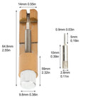 Heavy Duty Metal Watch Link Remover Tool With Micro Adjustment Slider For 14-26mm Stainless Steel Bands Gold Tone Strap Adjuster Kit