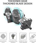 Two Pack Electric Drill Plate Cutter Attachment 2024 Upgraded Metal Sheet Nibbler with thickened gear and blade design