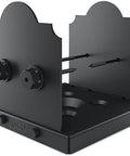 8x8 Post Base Kit For Pergolas And Decks With Decorative Plates, Hex Cap Nuts, OWT Timber Screws, Galvanized Steel Construction