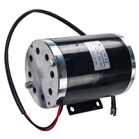 Mean Torque 48V 1000W Brushed DC Motor With 12mm Shaft 3000 RPM T8F 9 Tooth Sprocket And Mount Base Fits Electric Scooters