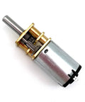 Rock Solid DC 12V Micro Speed Gear Motor With N20 Mini Metal Electric Reducer showcasing its metal housing and internal gears.