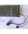 Beast Power DC Motor Speed Controller 10-50V 100A 5000W PWM Control Switch with wiring and labeled components.