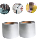 Two Rolls Butyl Repair Tape Sealant For Roof Leaks, Pipe Cracks, And Outdoor Surfaces, Quick Fix Waterproof Tape For Roof Seams