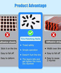 Comparison of All-In-One Tire Repair Nails Kit For Cars, Motorcycles, And Trucks With 2 Sizes, DIY Friendly Plug Kit, and adhesive sheets.