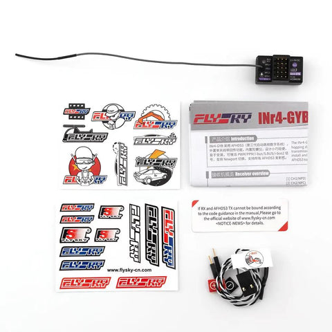 INr4-GYB Dope 2.4GHz 4CH AFHDS 3 RC Receiver With PWM PPM I-Bus2 S-Bus I-Bus Outputs and accessories