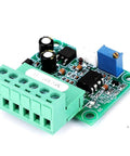 Voltage Frequency Converter Module 0-10V Output 0-25KHz Timing Control For PLCs Industrial Panels, green interface board