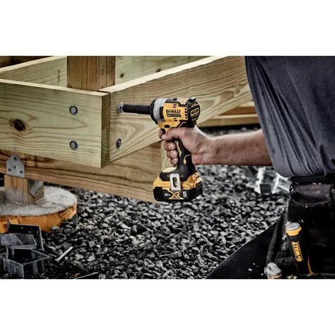Half Inch Impact Wrench With Hog Ring Anvil, Compact Power For Tight Spots, 250 Ft Lbs Max Torque And 400 Ft Lbs Breakaway