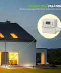 House with lights on using Heavy Duty Programmable Plug In Digital Astronomic Timer For Lights And Electrical Outlets Two Pack White