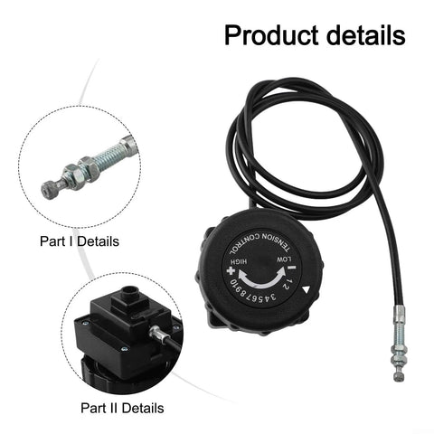 Fine Tuned Resistance Rotary Adjuster For Exercise Bike With Eight To Ten Gear System And Cable Metal Replacement Part