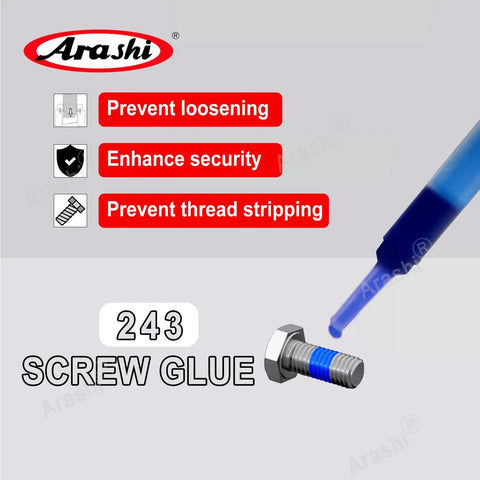 Blue Medium Strength Thread Locker For Bolts And Screws That Keeps Bolts Locked On Vibration, 2ml Adhesive Gel Preventing Loosening