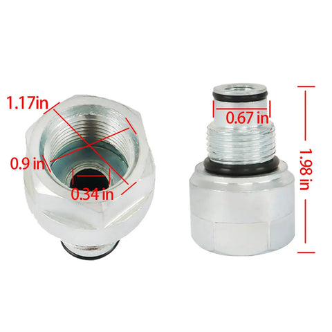 Closed Center P40 Adapter Plug For Hydraulic Directional Control Valves Durable Steel Construction With BSPP G1 2 And SAE10 Interfaces