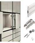 Built Tough Heavy Duty Sliding Door Hinge For Cabinets And Wardrobes, Durable Furniture Hardware With Smooth Sliding Movement, High Load Bearing, Stable Connection, Easy mounting, Ideal For Frequent Use on cabinet door
