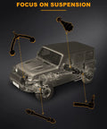 SOSOPART 6pc front suspension kit: sway bar links, lower control arms and ball joints for Lexus ES/RX and Toyota Camry.