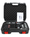 Eulukht Mini Rechargeable Electric Hydraulic Crimping Machine For Copper and Aluminum Terminals Wire Pliers 16 To 300mm2 in carrying case with accessories.