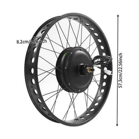 1000W Rear Wheel Electric Bike Motor Kit 48V Conversion With 3 5 9 Speed Adjustable Shifter And LCD Meter, E Bike Hub Motor Kit