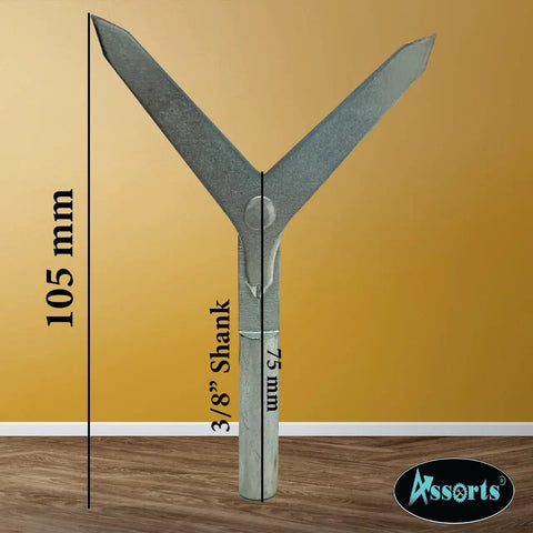 Round Workpiece Center Finder Tool with 3/8 Inch Shank for Milling Machines, Precision Centering Jig, metal build, side view