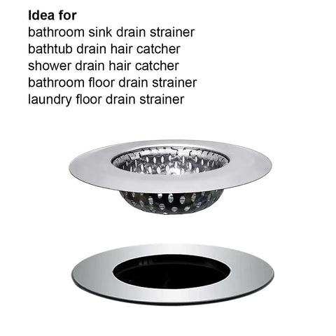 Super Heavy Duty 304 Stainless Steel Bathtub Drain Strainer That Actually Traps All The Hair Rust Resistant Shower And Sink Filter Basket Keeps Your Plumbing Trash Free And Flowing Smoothly Year Round