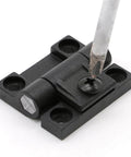 Installing Black Plastic Adjustable Friction Positioning Torque Gate Hinge XK5112B 1 Pack for exterior and interior gates.