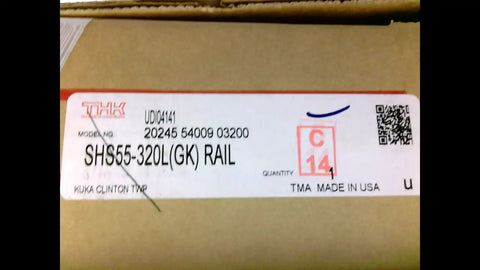 Beefed Up Linear Guide Rail 320mm Length 55mm Width For Precise Motion In Industrial Machinery And CNC Projects High Quality SHS55-320L GK Style Bearing Rail With Smooth Durable Performance, labeled box