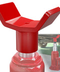 ForoGore Red Bottle Jack Adapter 12 Ton Lift Extender Sleeve for lowered cars, heavy duty alloy steel construction, stabilizer platform.