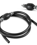 Three Eighths Inch Fuel Line Assembly With Six Foot Nylon Braided Marine Fuel Hose, Primer Bulb And Stainless Clamps kit