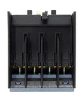 Heavy Duty 4 Normally Closed Auxiliary Contact For Industrial Control Relay Assembly Rated 10 Amp At 690 Volt AC On DIN Rail Mounting System, top view.