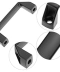 Two Pack 2020 Series Door Handle And Frame Hinges Install Kit For 2020 Aluminum Extrusion Profile 6mm Slot With 90mm Handles shown