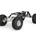 Beefed-Up 1 By 10 RC Portal Axle Set With BTA Servo Mount For Capra 1.9 UTB LCG Cheater Rig 4WS CNC Aluminum One-Piece Housing Silver