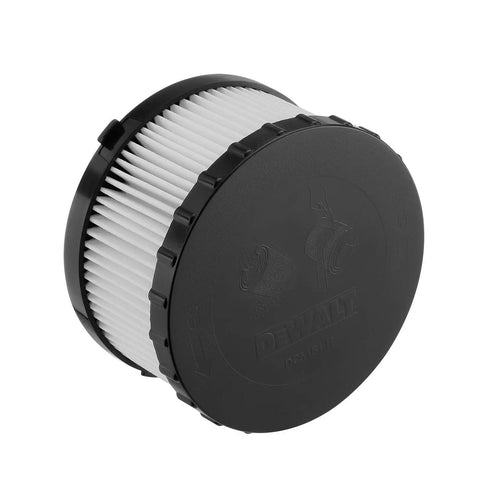 DC5151H Replacement Vacuum Filter For DC515 And DCV517 Wet Dry Vacs Washable Pleated Filter black plastic end cap view