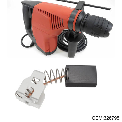 Heavy Duty 4 Piece Carbon Motor Brushes Replacement 326795 Compatible With Hilti TE 7C Power Tool Direct OEM Alternative Easy Install