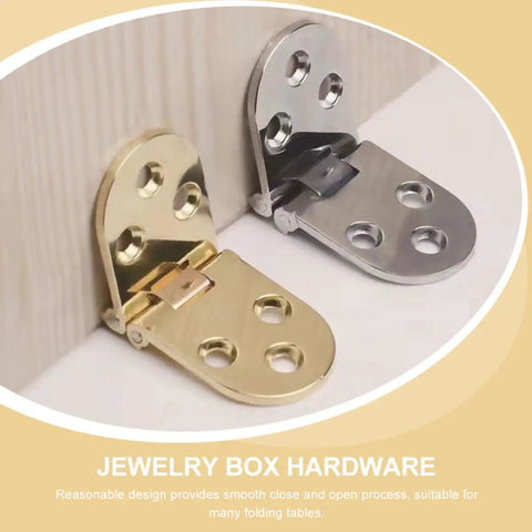 180 Degree Folding Table Hinges Set 4Pcs Zinc Alloy With Smooth Close And Flush Fit For Sewing Machines And Craft Furniture
