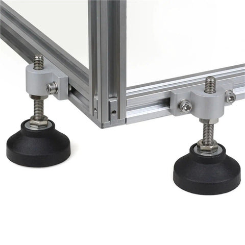 Adjustable Foot Pad Mounting Kit for 2020 3030 4040 Aluminum Profiles Caster Wheel Connector and Fixed Corner Bracket Set