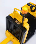 Top view of Wheelfun RTR Metal 1/14 Electric Remote Control Forklift MO55 highlighting lift system and safety light.