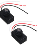 Two Pack DC 8 To 50V Dusk To Dawn Photocell Switch With Auto On Off Light Sensor for 12V To 48V Lighting Systems, three wire connection