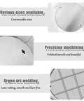 Heavy Duty Round Manhole Cover With Frame And Invisible Sewage Basin Lid, 60x60 Cm Stainless Steel details diagram