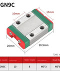 Hot Deal On Premium 9Mm Linear Guide Rail Mgn9C Hgh Precision Rail And Block Set for smooth linear motion, 20mm x 28.9mm size.