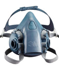 Ultra Comfy Silicone Half Mask Respirator 7500 Series with Cool Flow Exhalation Valve, reusable, bayonet connection, front view