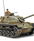 Dope 1 35 Scale M48A2 Patton Tank Model Kit With 152 Pieces Skill Level 4 Plastic Military Tank Build Kit front view turret