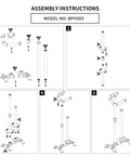 Assembly instructions for Rustic Farmhouse Toilet Paper Holder Stand With Reserve, Industrial Pipe Style Black Bathroom Storage.