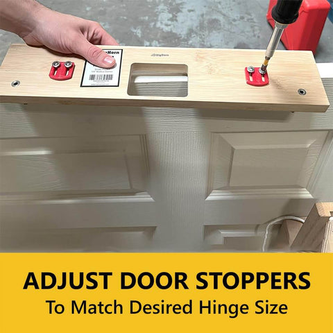 Pro Grade 3 Inch Door Hinge Template For Single Pocket Doors One Quarter Inch Radius Corners On Doors And Jambs Router Jig For 3 Inch Hinges Repositionable Carrier Durable Wood Door Mortising Tool For Precise Install used on door