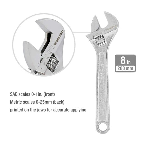 Large Six Piece Pliers And Wrench Set For DIYers And Home Use With 10 Inch Water Pump Pliers, 10 Inch Slip Joint Pliers, 8 Inch Long Nose Pliers, 8 Inch Linesman Pliers, 6 Inch Diagonal Cutters, And 8 Inch Adjustable Wrench