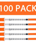 100 Pack 1ml Syringe With 30G 5 By 16 Inch 8mm Needle Individually Wrapped Lab Syringes For Precise Dosing