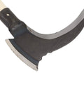 Heavy Duty High Manganese Steel Double Sickle Handheld Gardening Tool With Wooden Handle For Weeding Trimming Pruning And Harvesting