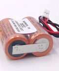 Six Pack 6V 1650mAh Non Rechargeable Battery Pack With Connector 2CR17335A WK17 For MR J4 Servo Drive M80 CNC PLC System Backup