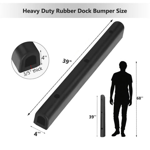 Tough As Nails Heavy Duty Rubber Loading Dock Bumpers 39 Inches Long By 4 Inches Thick Industrial Buffer Pads Built To Take A Beating From Trucks And Trailers