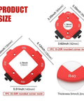 Pro Grade Aluminum Router Corner Radius Template Set With Eight Radius Sizes R10 To R50 For DIY Woodworking Arc Cutting Jigs