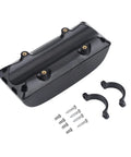 Tough As Nails E Bike Battery Controller Box With Reinforced Plastic And Metal Cover For Electric Mountain Bikes, showing black enclosure and mounting hardware.