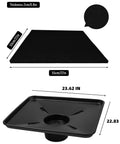Universal Transmission Drain Pan Kit With No Spill Splash Pads Includes Two 22 Inch Pads Heavy Duty Plastic Oil Change Tray dimensions
