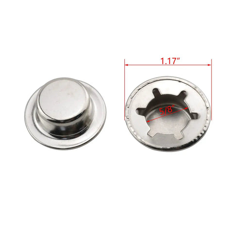 Hella Tough Pack Of 6 Axle Push Nut Fasteners With Spring Steel Body Zinc Plated Silver Finish Dang Durable Coating Keeps Your Wheelbarrow Rig Lawn Mower Deck And Rolling Bin Caster Wheels Rolling Smooth